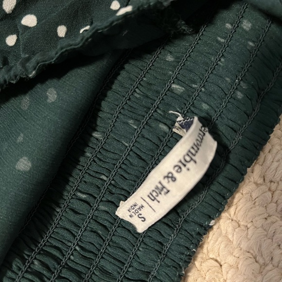 Green crop top size small - Picture 2 of 3